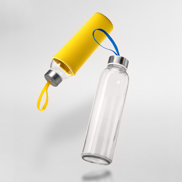 Glass Bottle with Carrying Strip