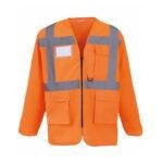HI-VIS EXECUTIVE LONG SLEEVE WAISTCOAT (HVJ800) – YOKO YK014 (2)