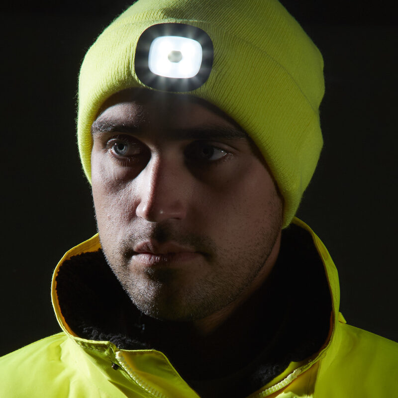 Beanie LED headlight USB rechargeable