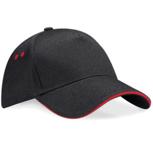 Black red cap