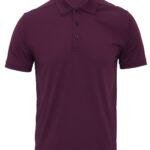 Coolcheckerp polo aubergine