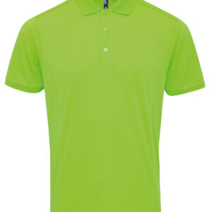 Coolcheckerp polo neongreen