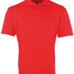 Coolcheckerp polo strawberry red
