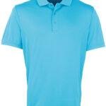 Coolcheckerp polo turquoise