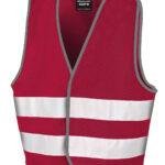 Core junior safety vest burgundy
