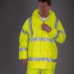 Hi-vis soft flex breathable U-dry jacket (HVS450)