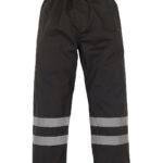 Hi-vis waterproof overtrousers (HVS461) black