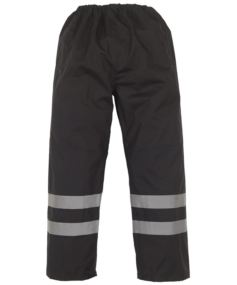 Hi-vis waterproof overtrousers (HVS461) black