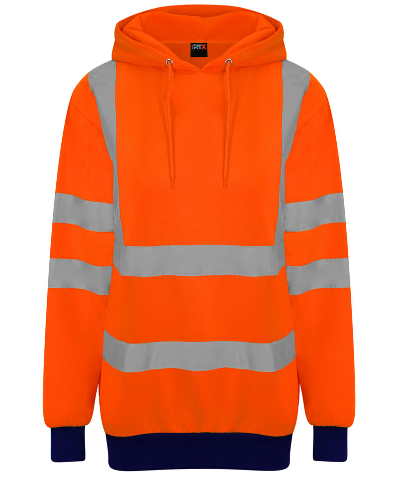 High visibility hoodie Orange