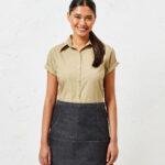 Jeans stitch denim waist apron