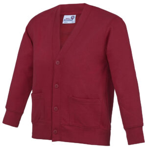 Kids Academy cardigan blood red