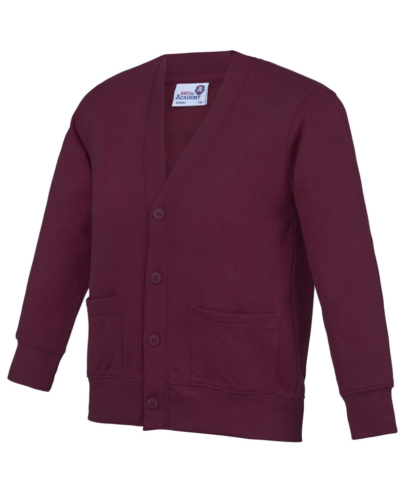 Kids Academy cardigan burgundy