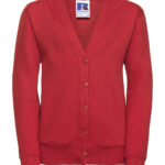 Kids cardigan bright red