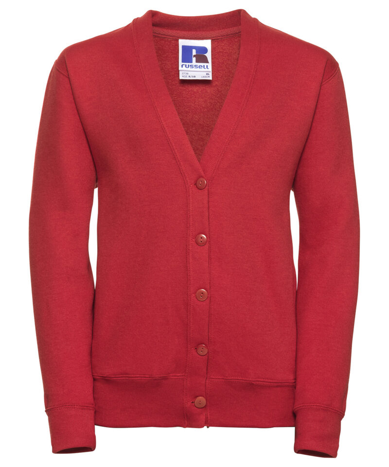 Kids cardigan bright red