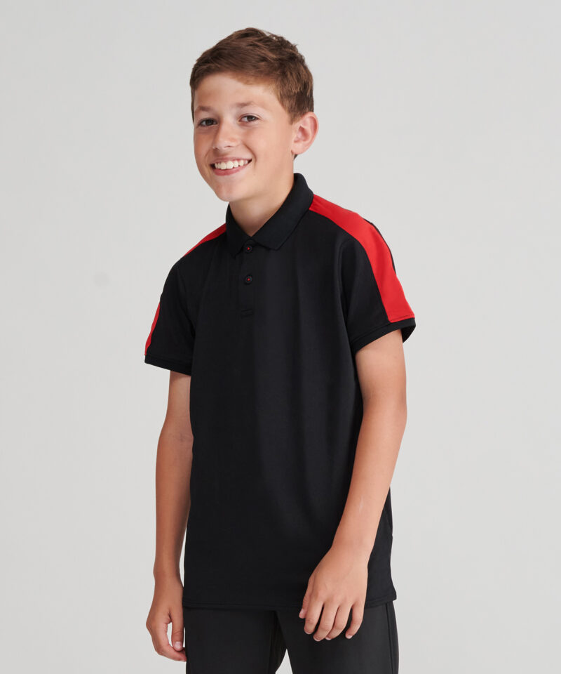 Kids-contrast-panel-polo