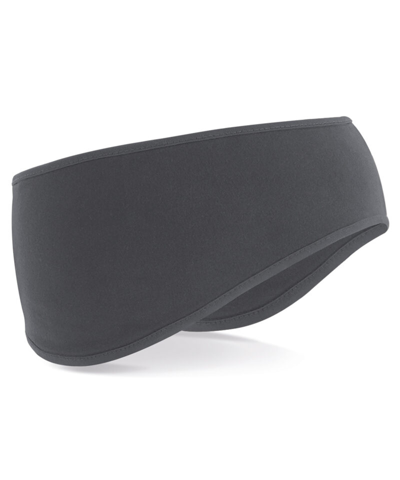 Softshell sports tech headband grey