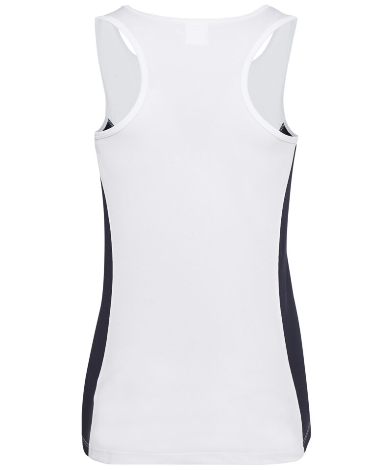 Women's cool contrast vest back view