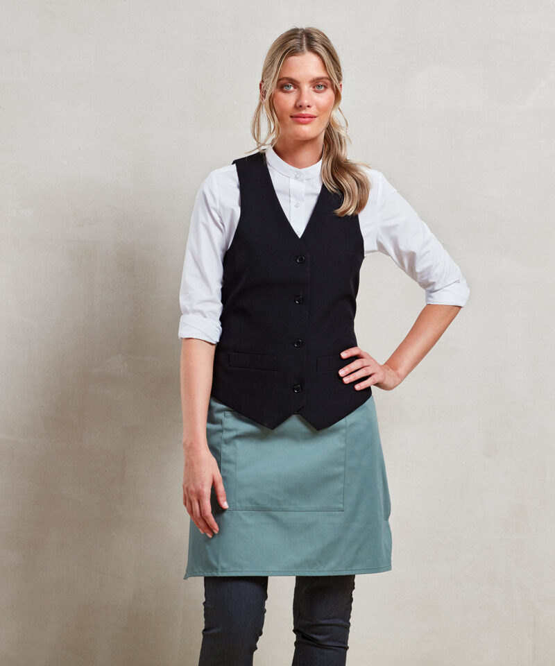 Women's lined polyester waistcoat