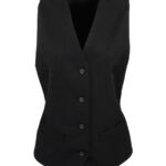 Women's lined polyester waistcoat