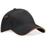black orange cap