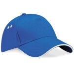 blue white cap