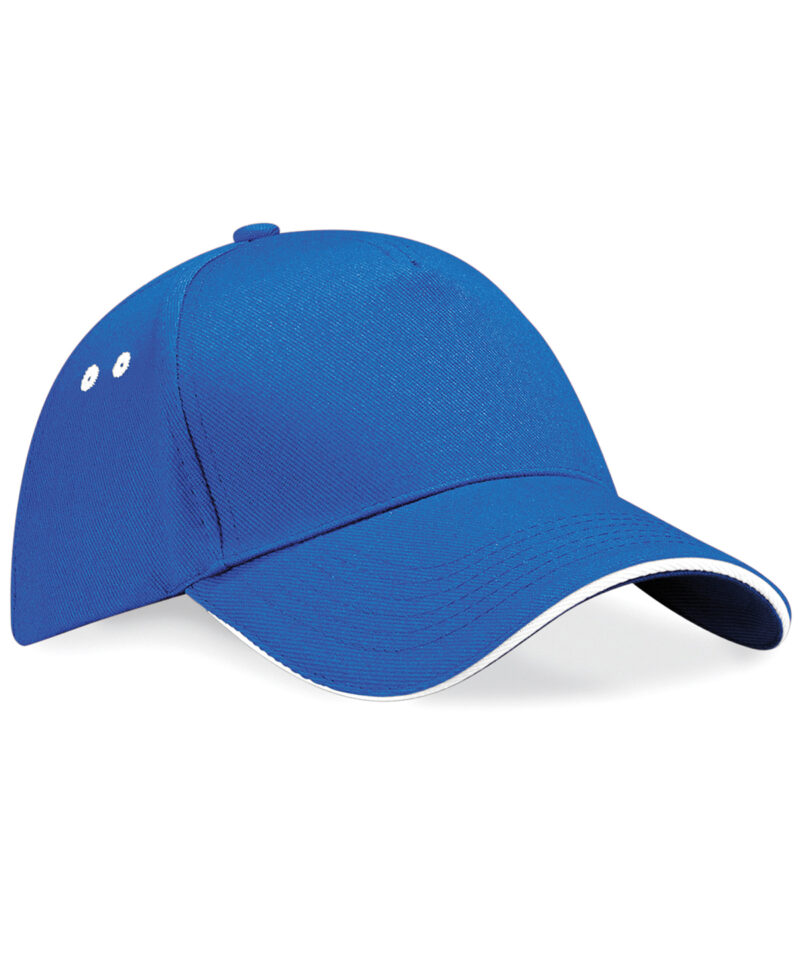 blue white cap