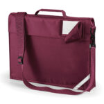 book bag with strap burgundy