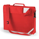 book bag with strap red