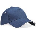 navy white cap