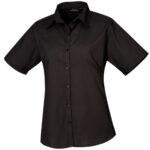 Women's Short Sleeve Poplin Blouse – view 20