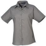 Women's Short Sleeve Poplin Blouse – view 14