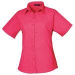 Women's Short Sleeve Poplin Blouse – view 12