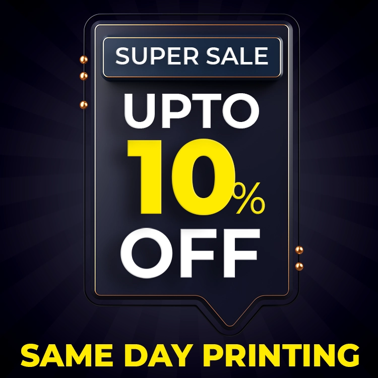 15% off with same day printing in uk