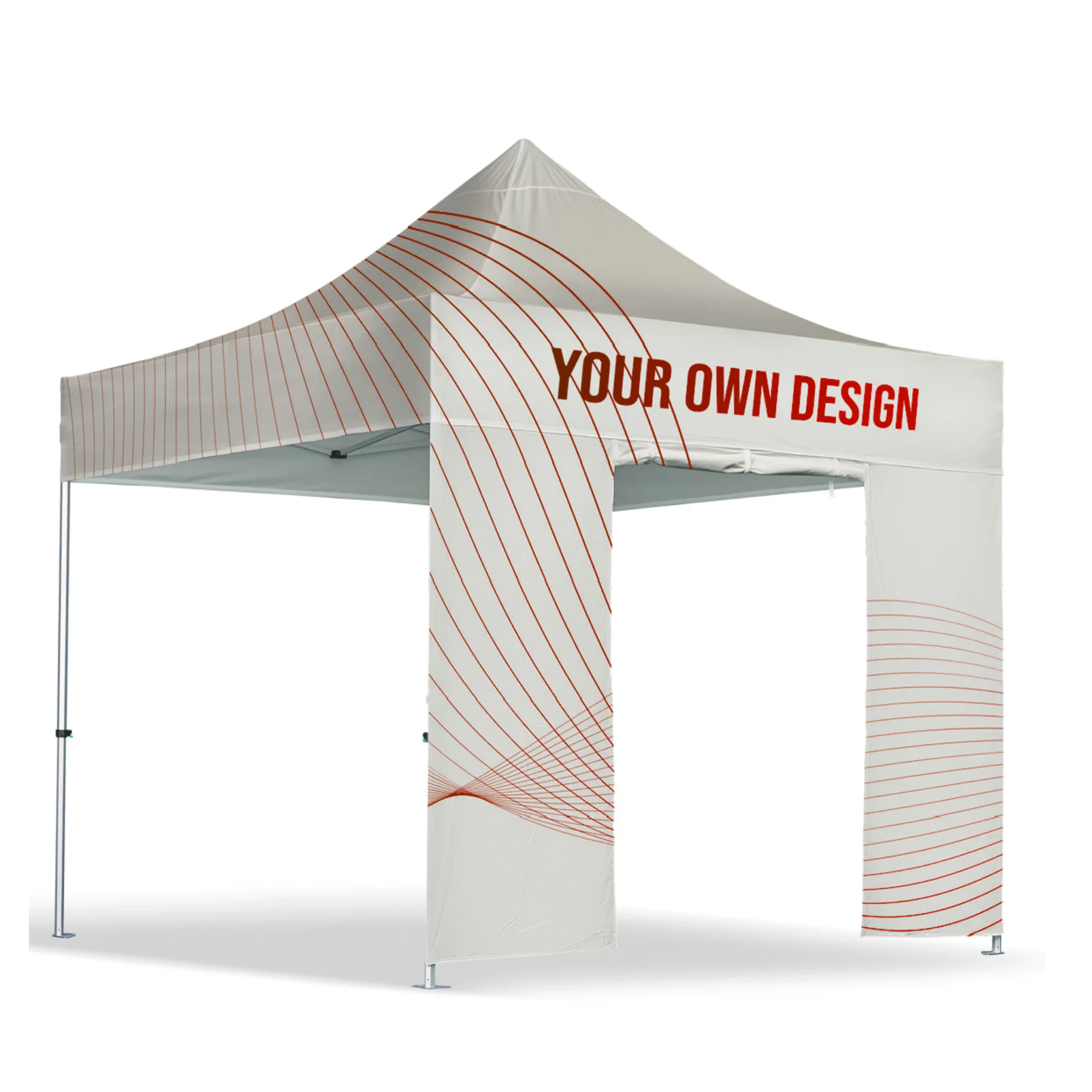Printed gazebo wall with window