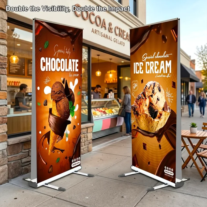 Heavy-Duty Double-Sided Roller Banner – view 2