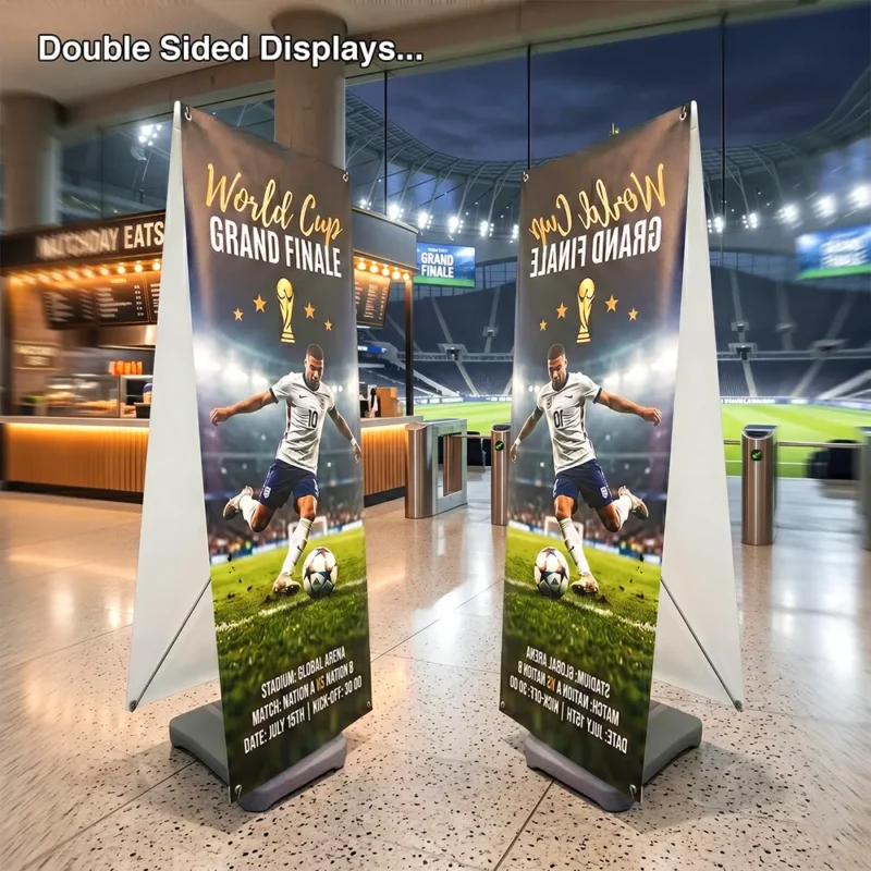 Double-Sided X Frame Water Base Banner – view 5