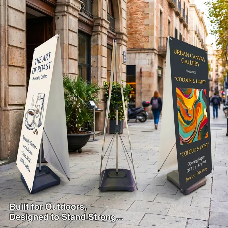 Double-Sided X Frame Water Base Banner – view 3