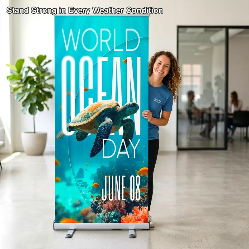 Heavy-Duty Double-Sided Roller Banner – view 3