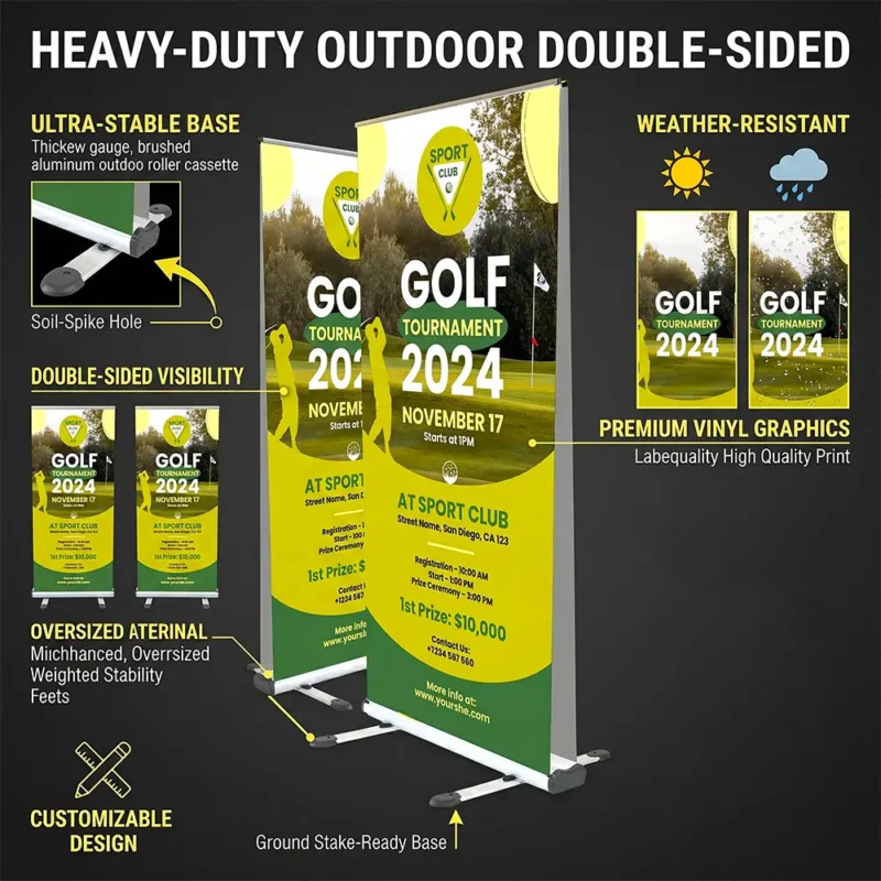 Heavy-Duty Double-Sided Roller Banner – view 7