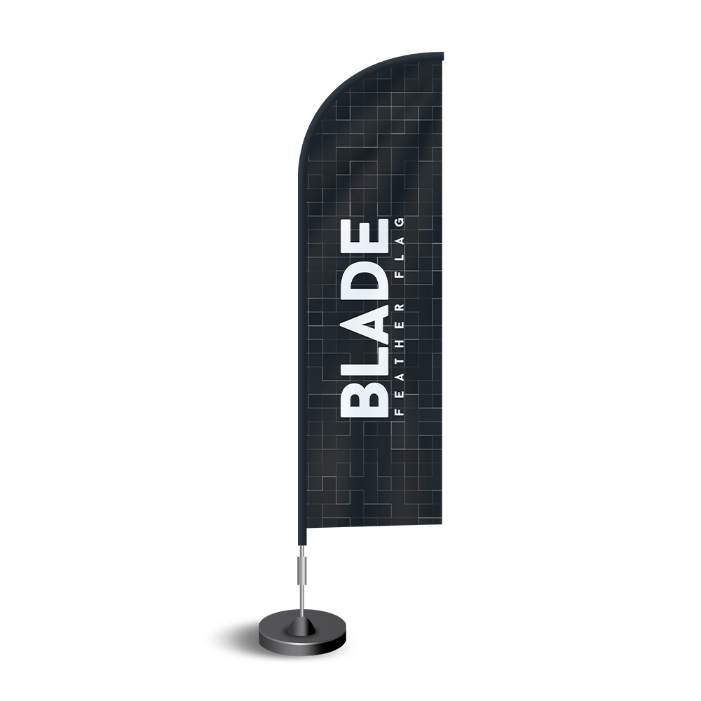 Custom printed feather flag